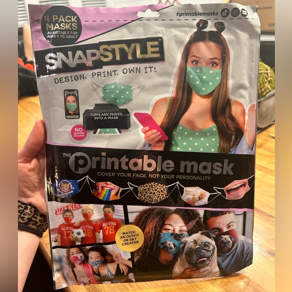 Snapstyle printable mask craft kit for craft lover activities